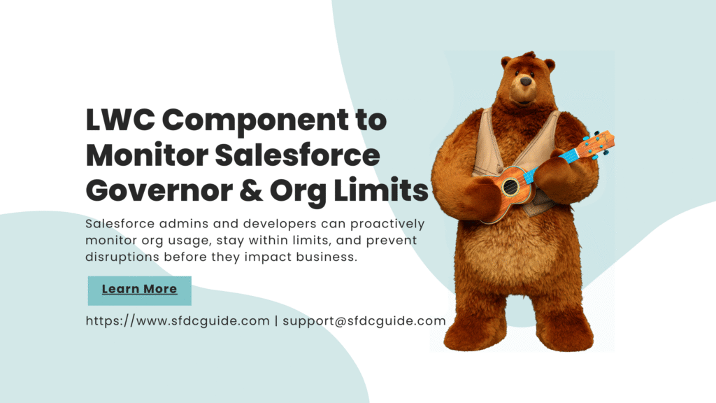 LWC Component to Monitor Salesforce Governor & Org Limits